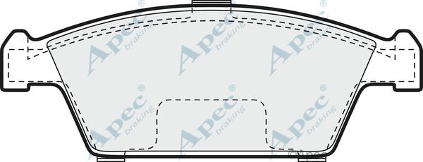 APEC BRAKING Комплект тормозных колодок, дисковый тормоз PAD899